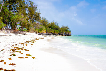 Get lost in the stunning nature of Kiwengwa Beach, Zanzibar, Tanzania with breathtaking panoramic views from above