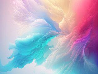 Fototapeta premium Abstract dream like pastel color cloudy background. Pastel color rainbow. Soft background wallpaper. 