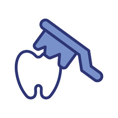 tooth icon vector stock