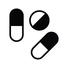 Pills icon vector stock