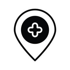 Obraz premium Location icon vector stock