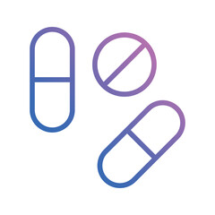 Pills icon vector stock