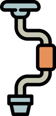 Handle tool icon outline vector. Wood saw. Contractor repairman