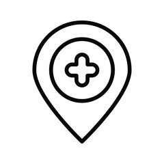 Fototapeta premium Location icon vector stock