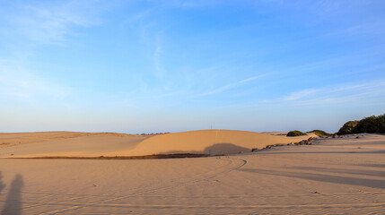 Fototapeta na wymiar sand dunes in beach