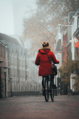 Obraz premium person riding a bicycle