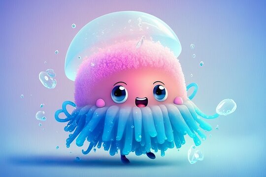 cute cartoon jellyfish