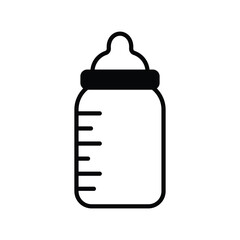 feeding bottle icon vector stock