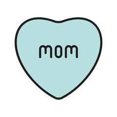 best mom icon vector stock