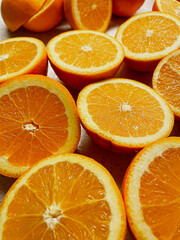 background of fresh orange slices