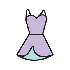 dress icon vector stock