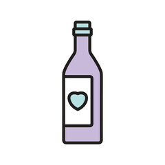 celebrate bottle icon vector stock