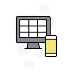 responsive design icon vector stock