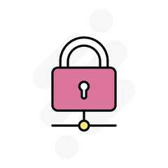 network security icon vector stock