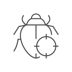 Pest control line outline icon