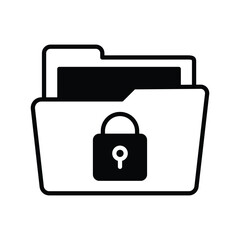 data protected folder icon vector stock