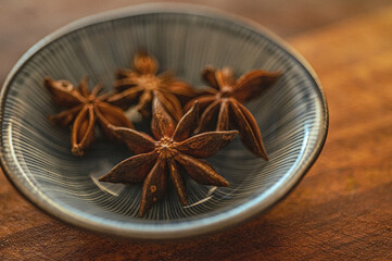 a bowl of star anise