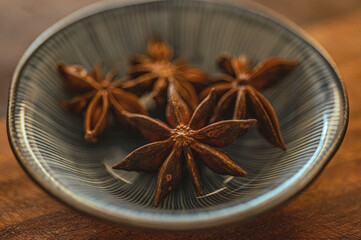 a bowl of star anise
