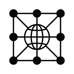 network  icon vector stock