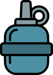 Obraz premium Police grenade icon outline vector. Justice officer. Guard element