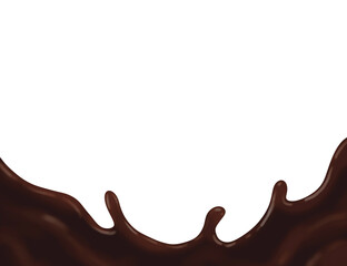 melted chocolate dripping