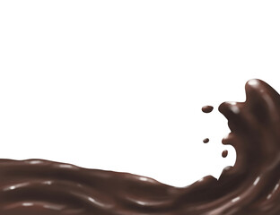melted chocolate dripping