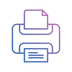 printer icon vector stock