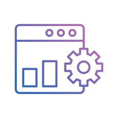 web panel icon vector stock