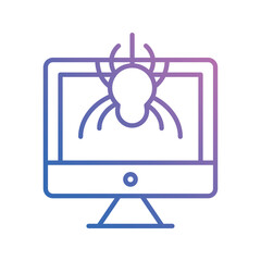 antivirus system icon vector stock