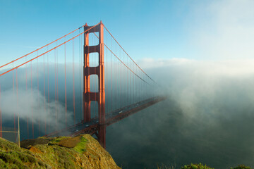 bridge, san francisco, golden gate, golden gate bridge, california, golden, gate, bay, usa,...