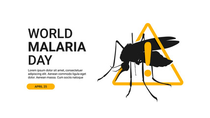 world malaria day banner template