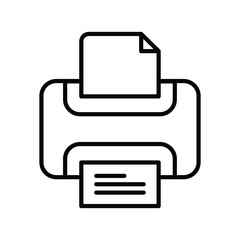 printer icon vector stock