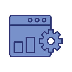 web panel icon vector stock