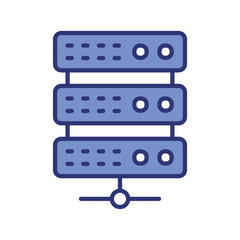 data center icon vector stock