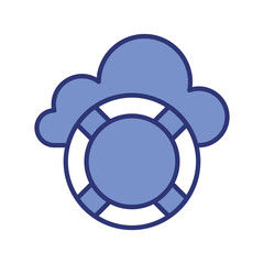 disaster recovery  icon vector stock