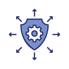 network security icon vector stock