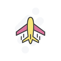 air plane icon vector stock