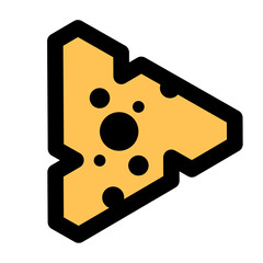 cheese play button icon 