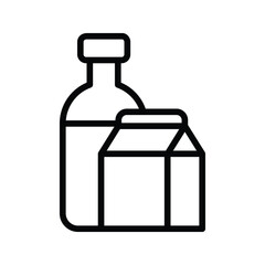 milk icon vector stock