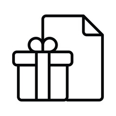 gift icon vector stock