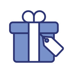 gift icon vector stock