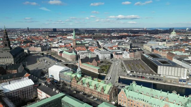 B&oslash;rsen, and christiansborg, copenhagen