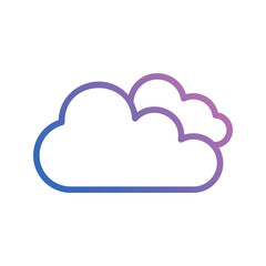 Fototapeta premium cloudy icon vector stock.