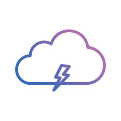 storm icon vector stock.