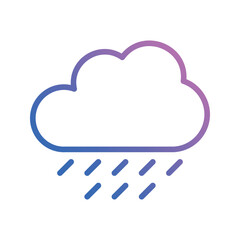 rainy icon vector stock.