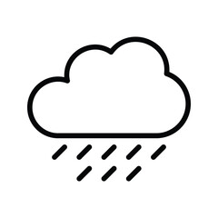 rainy icon vector stock.