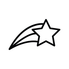 shooting star icon vector stock.