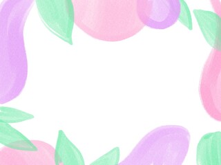 abstract floral background Frame with watercolour spot. empty space for text. spring or summer wallpaper