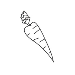 carrot line icon vector elemnt design template