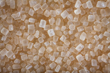 Brown sugar macro background from crystals